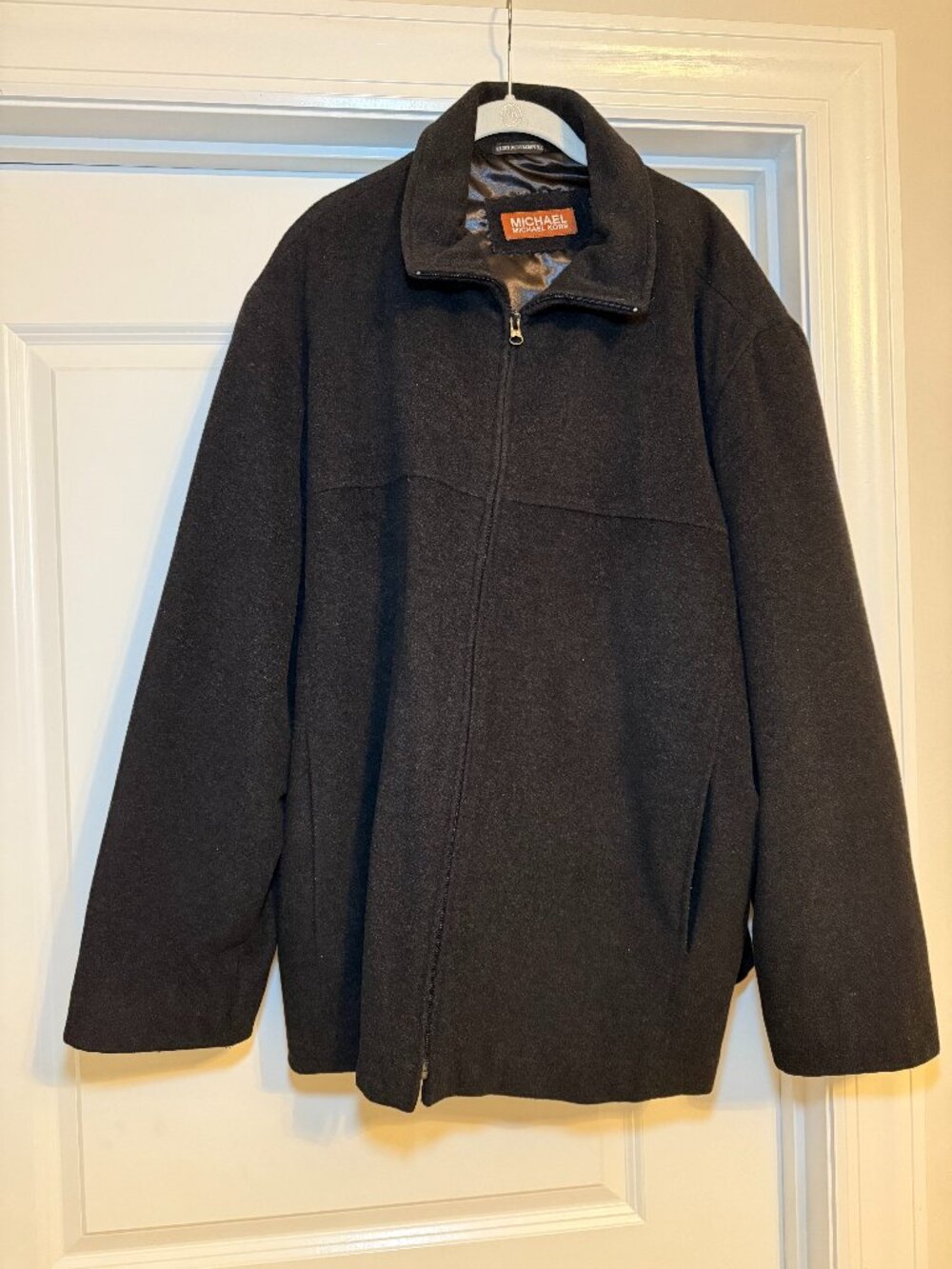 Michael Michael Kors Men's Charcoal Gray Full Zip Jacket Lined XL